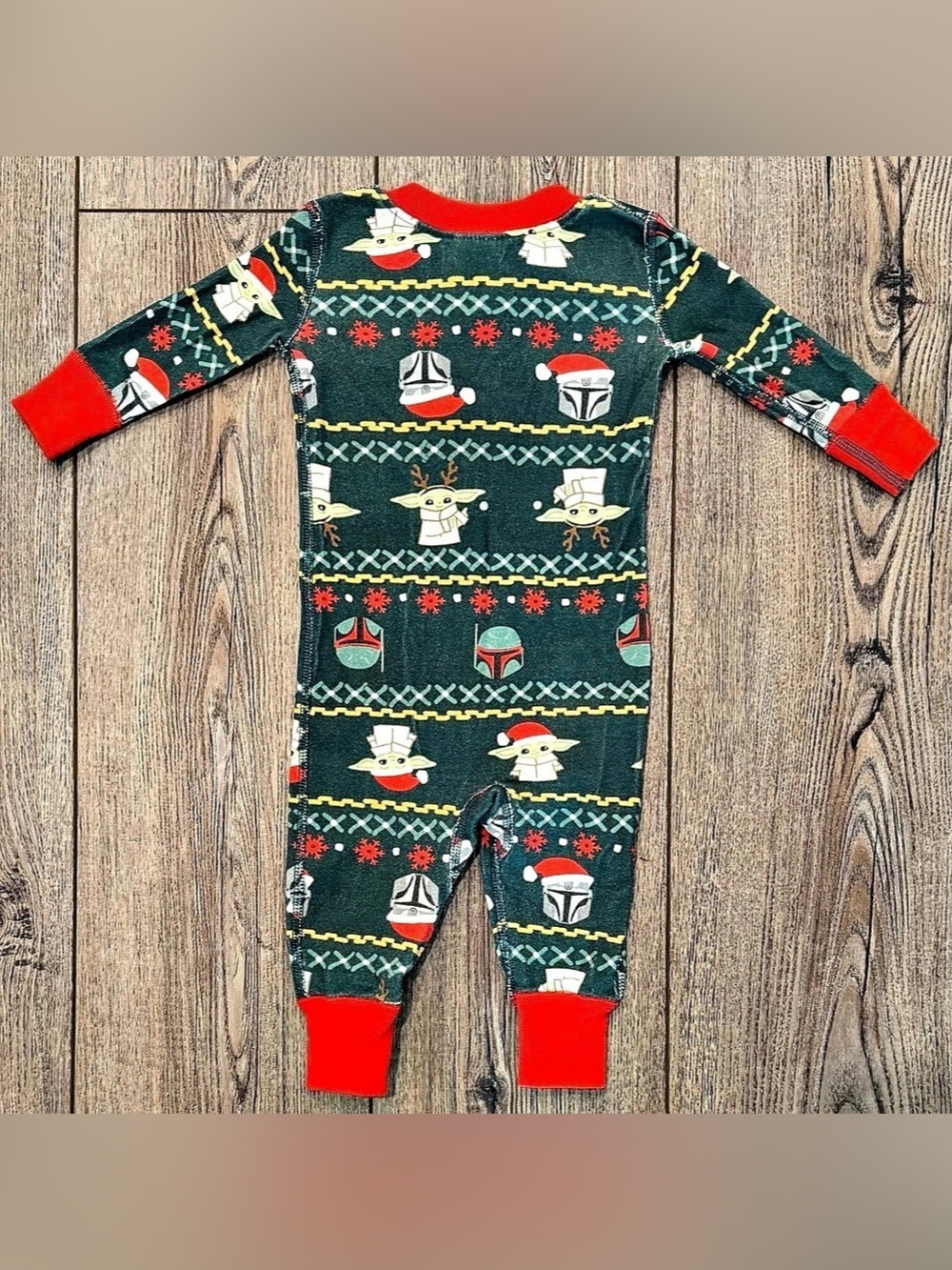 Hanna Andersson Star Wars Christmas Footie Pajama 3-6M - sibling set available - Picture 2 of 7